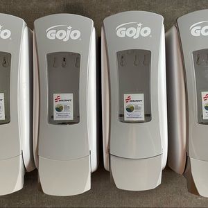 *SET OF FOUR* Soap Dispenser: GOJO, Foam, 1,250 mL Refill Size, Gray.